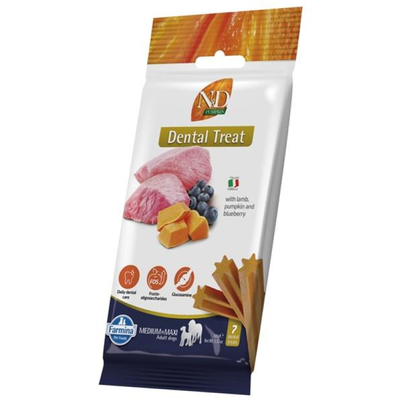 N&D PUMPKIN Dog Dental Snack Lamb Adult Medium & Maxi 100 g