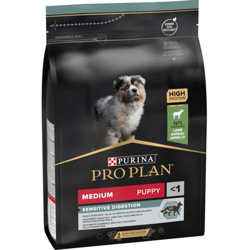 Pro Plan Puppy Medium Sensitive Digestion jehně 3 kg