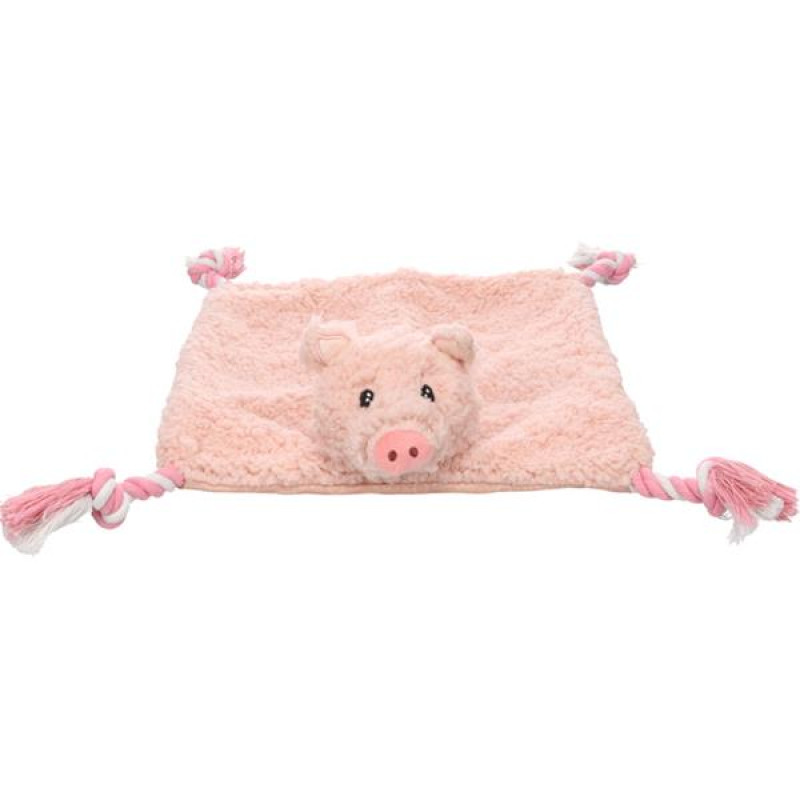 Hračka textil Poppo prase 40x40cm růžové Flamingo