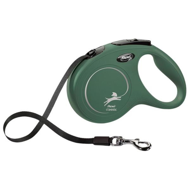 Flexi Classic M pásek Olive 5 m do 25 kg
