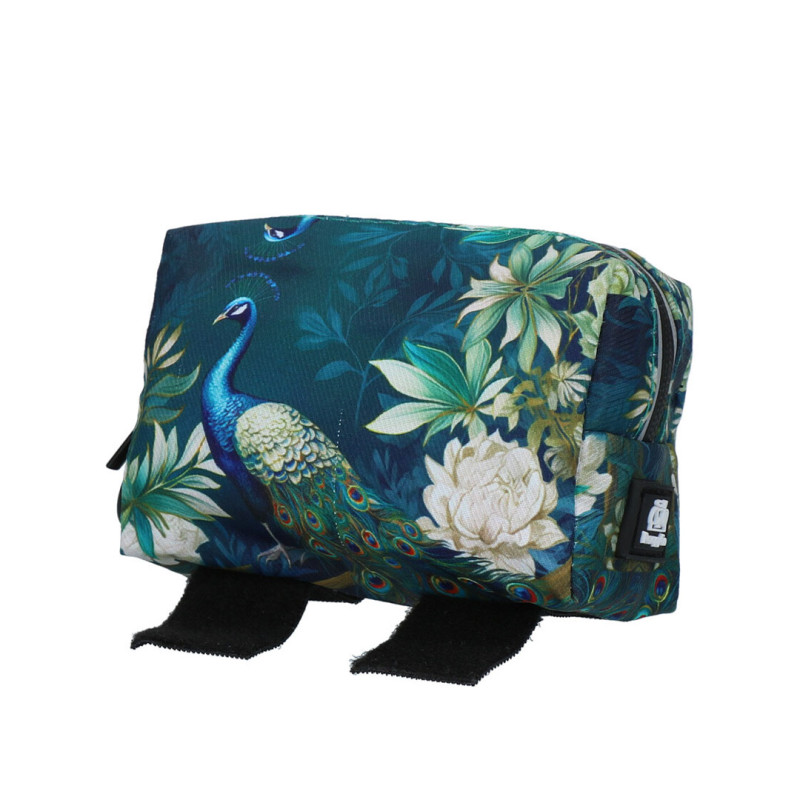 PoopyGo taštička na Eko sáčky Páv tyrkysový