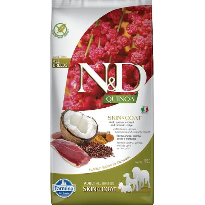 N&D Quinoa DOG Skin & Coat Duck & Coconut 7 kg