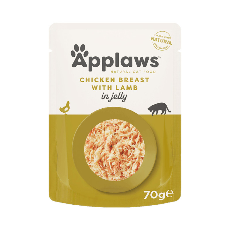 Applaws kapsička Cat Jelly Kuřecí prsa s jehněčím 70g