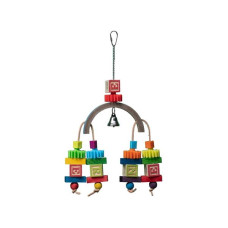 Hračka pták barevná, Multiplay Quapas! 35,6x20cm