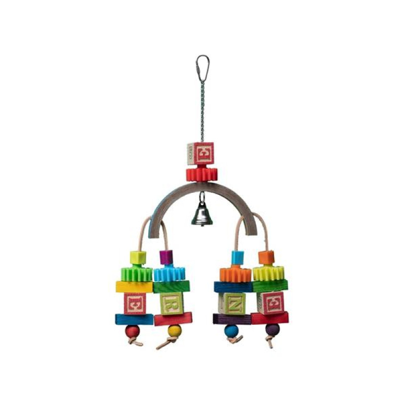 Hračka pták barevná, Multiplay Quapas! 35,6x20cm