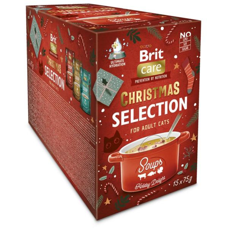 Brit Care Cat Christmas Multipack Soups 15x 75 g