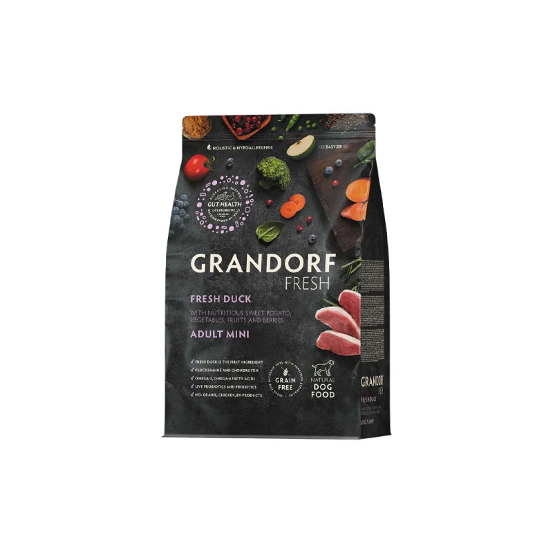 Grandorf FRESH granule pro psy Adult Mini - Kachna 1kg