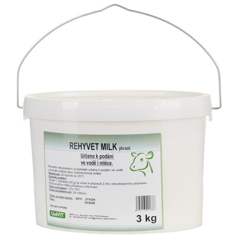 Rehyvet milk plv sol 3kg kbelík