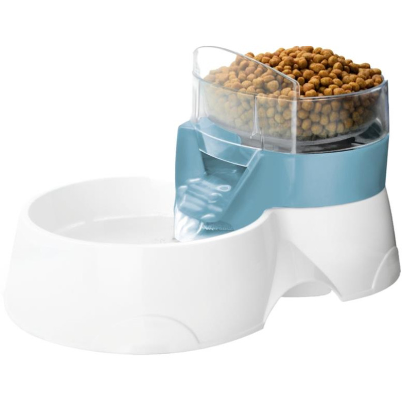 Fontánka Pet Feeder s miskou pro krmení EBI modrá 28x1