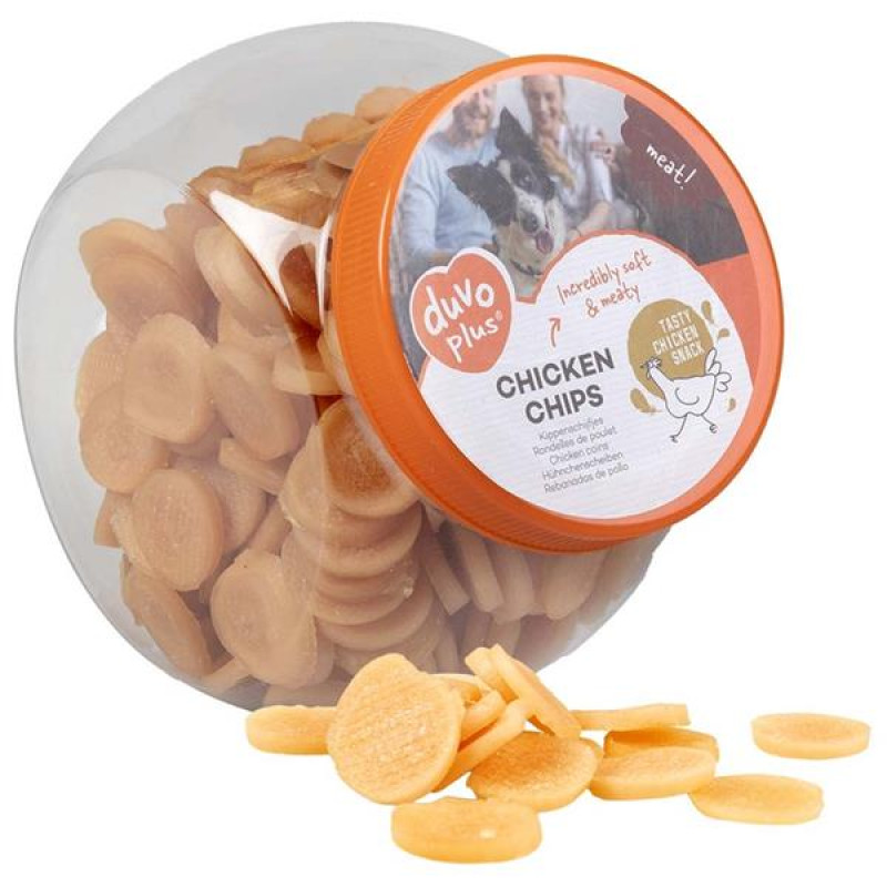 Duvo+ dog Meat! Chicken chips 500 g