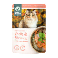 Pure Nature Cat Adult kapsička Losos a Krevety s řeřichou 80g