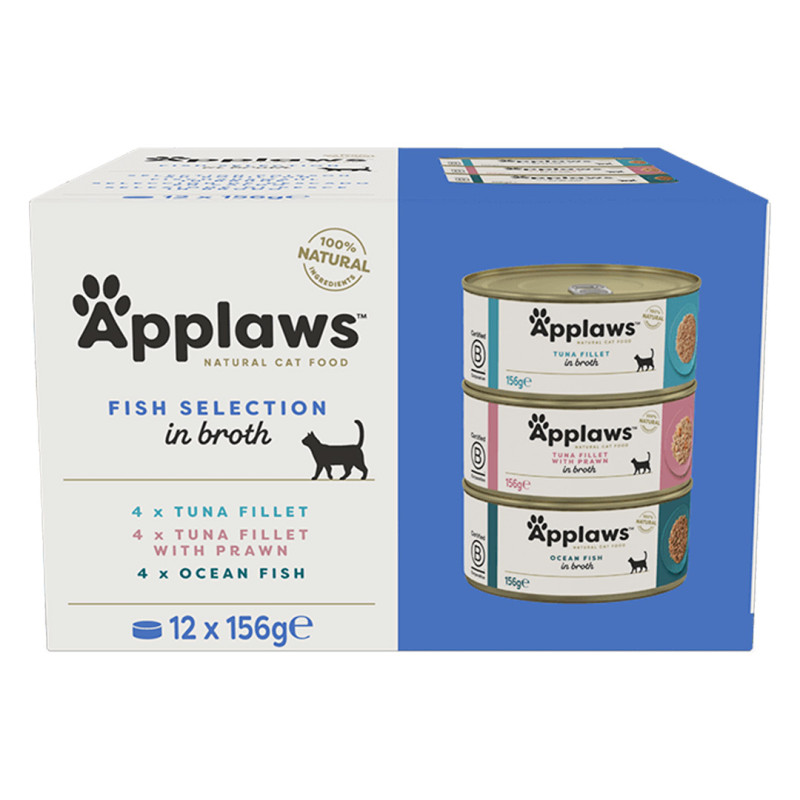 Applaws konzerva Cat Multipack Rybí výběr 12x156g
