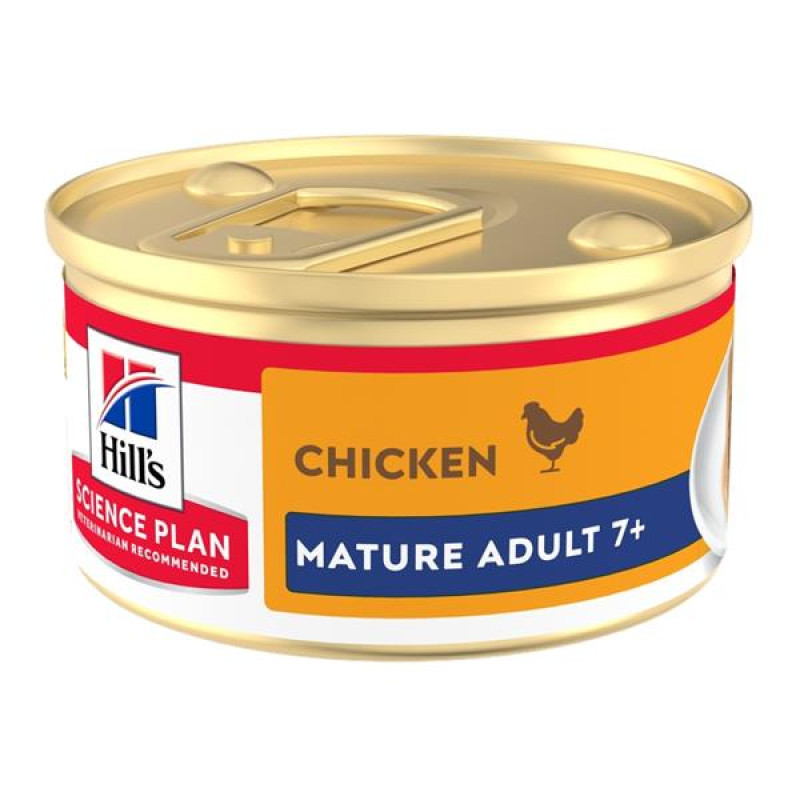 Hill's Science Plan Feline Mature Mousse pěna kuře 85 g