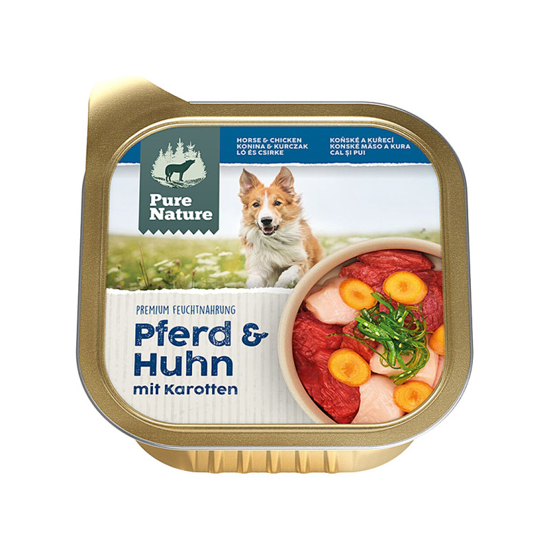 Pure Nature Dog Adult paštika Koňské a Kuře 150g