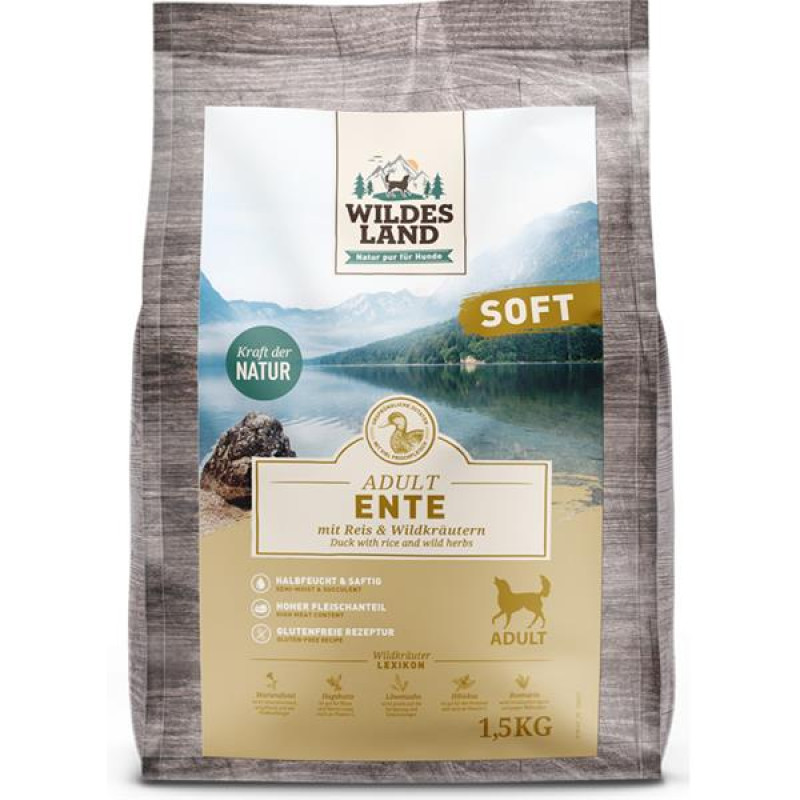 Wildes Land Dog Adult Duck & Rice 1,5 kg