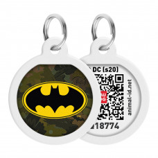WAUDOG chytrá ID známka s QR tagem DC Batman znak camo