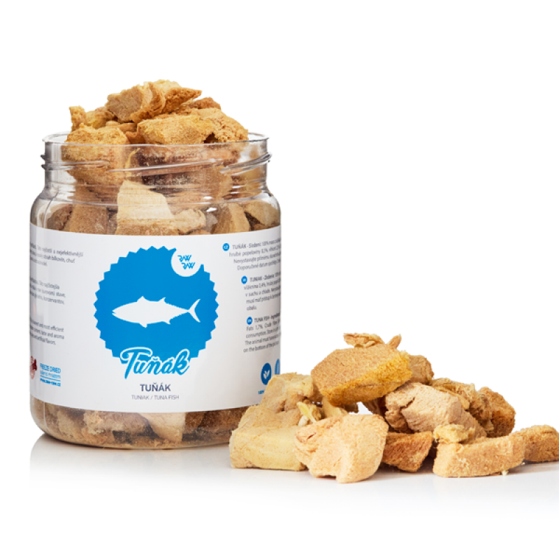 RAW RAW mrazem sušený Tuňák maso 70g