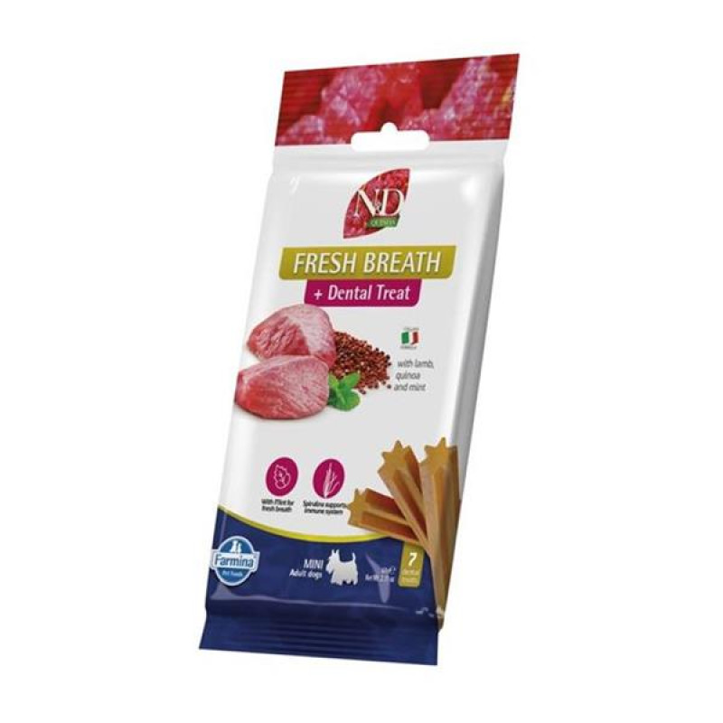 N&D QUINOA Dog Dental Snack Fresh Breath Adult Mini 60 g