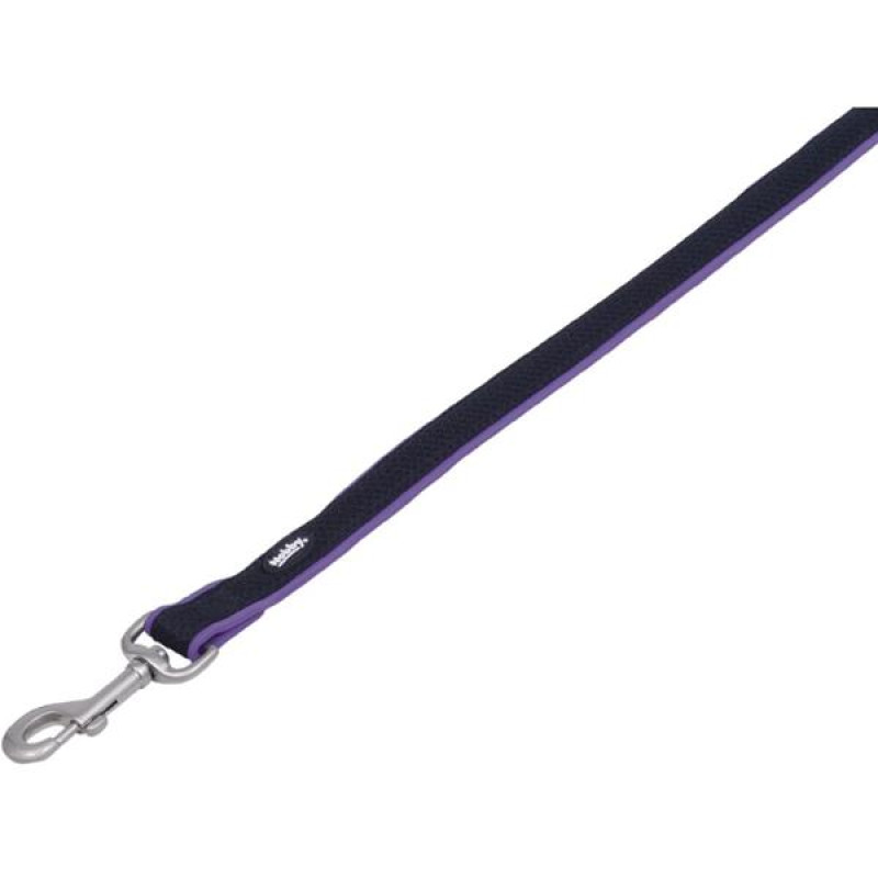 Vodítko nylon Mesh Preno 120cm x 20-25mm fialové Nobby