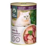 Pure Nature Cat Adult konzerva Kuře a Králík s pampeliškou 400g