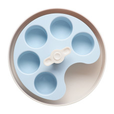 PetDreamHouse SPIN miska Palette interaktivní protihltací světle modrá