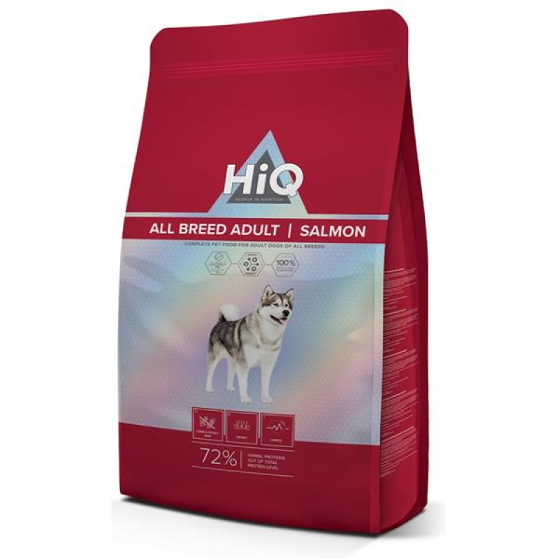 HiQ Dog Dry Adult Salmon 11 kg