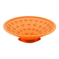 LickiMat Splash lízací miska s přísavkou oranžová