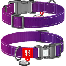 Obojek nylon WAUDOG Mono 2,0x28-40cm fialový