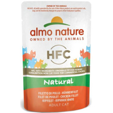 Almo Nature cat kaps. Natural-kuřecí filet 55g