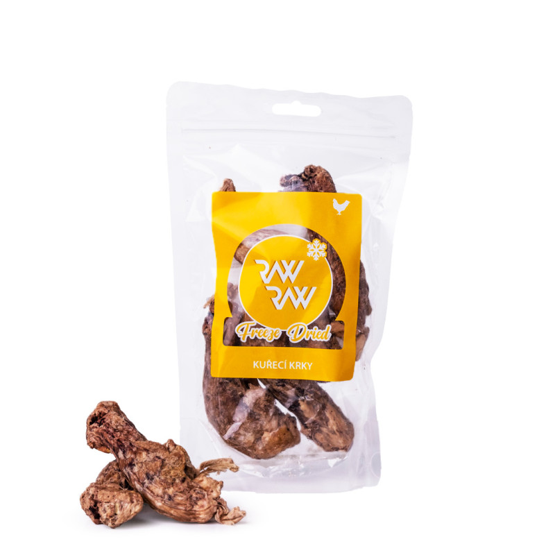 RAW RAW Freeze Dried Kuřecí krky 60g