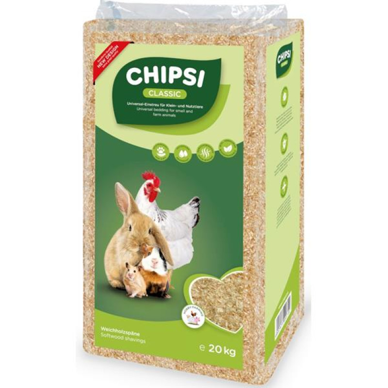 Podestýlka hlod. Chipsi Classic 500l / 20kg