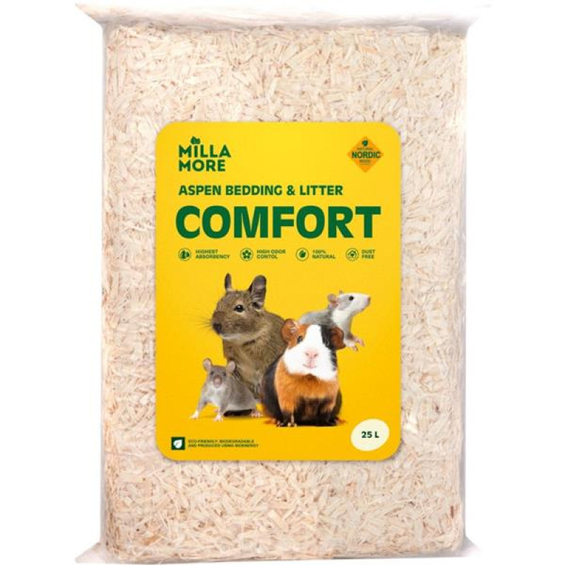 Podestýlka hobliny osika MillaMore Comfort 25l / 1,4kg