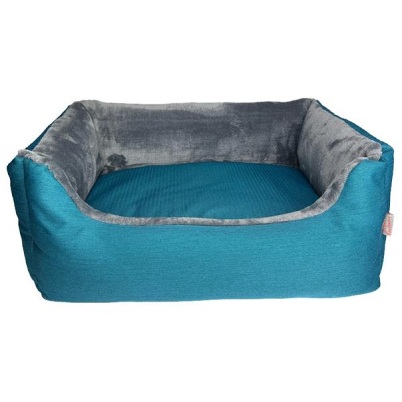 Pelech obdélník Adena tyrkys/šedá 80x60cm