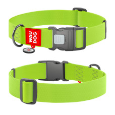 WAUDOG obojek voděodolný Collartex Plastic limetkový QR (46-70cm/4cm)