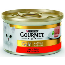 Gourmet Gold cat konz.-jemná paštika hovězí 85 g