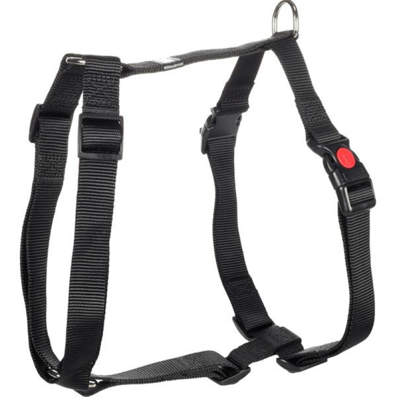 Postroj nylon Ziggi černý L 2,5x60-85cm Flamingo