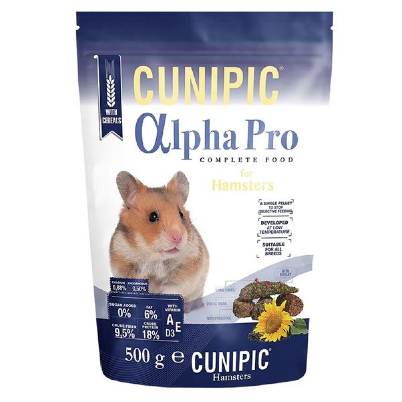 Cunipic Alpha Pro Hamster - křeček 500 g