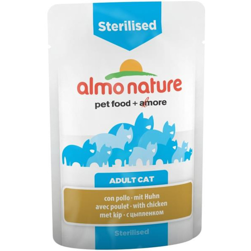 Almo Nature Daily Menu Functional cat kaps. Sterilised kuře 70g