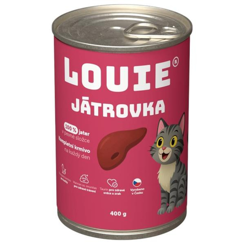 Louie konz. pro kočky játrovka 400 g