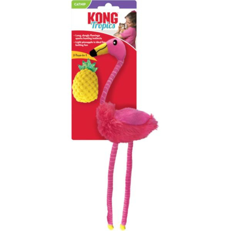 Hračka cat Tropics flamingo KONG