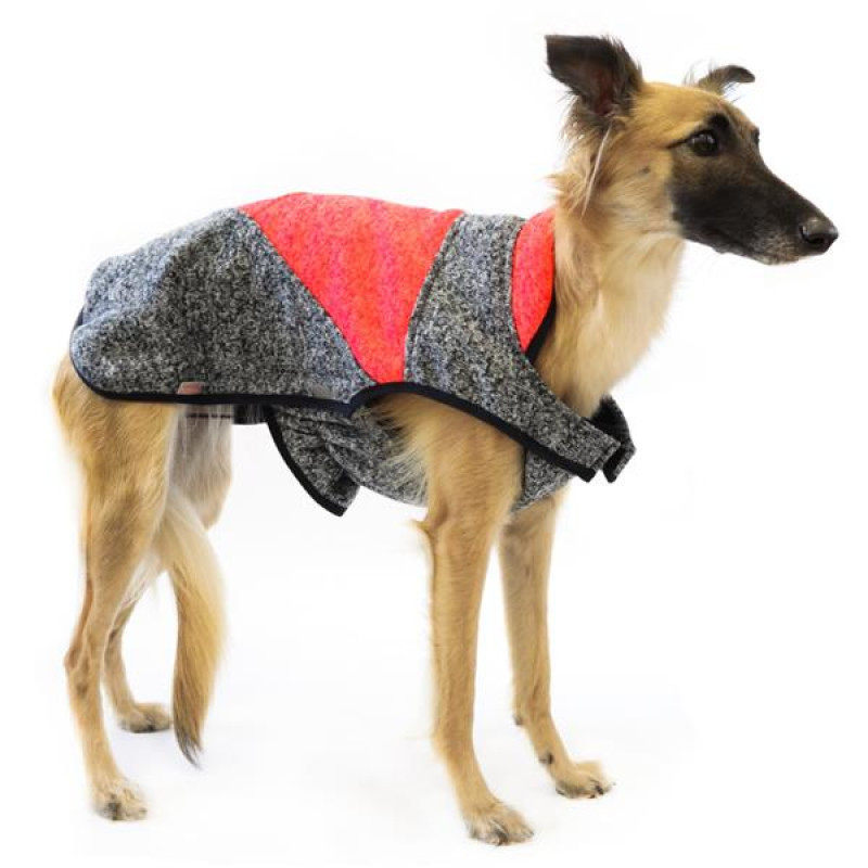 Obleček svetr Frankie XL oranžovo-šedý 52cm