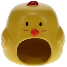 Domek keramika hlod. žlutý, kuře DuvoPlus 11x10x12cm