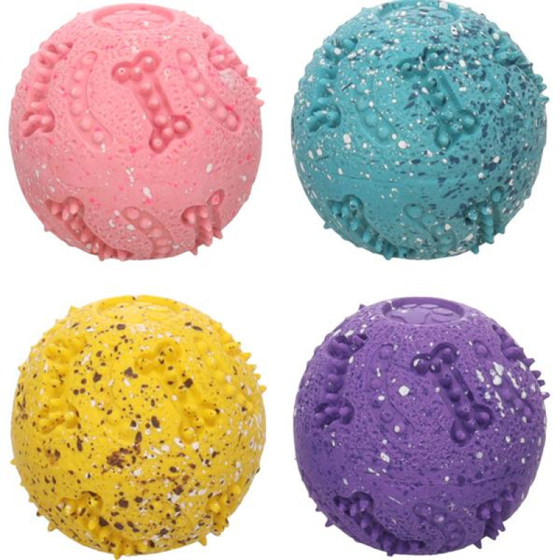 Hračka latex Freckles míček 6cm mix barev Flamingo