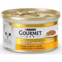 Gourmet Gold cat konz.-s králíkem a játry 85 g