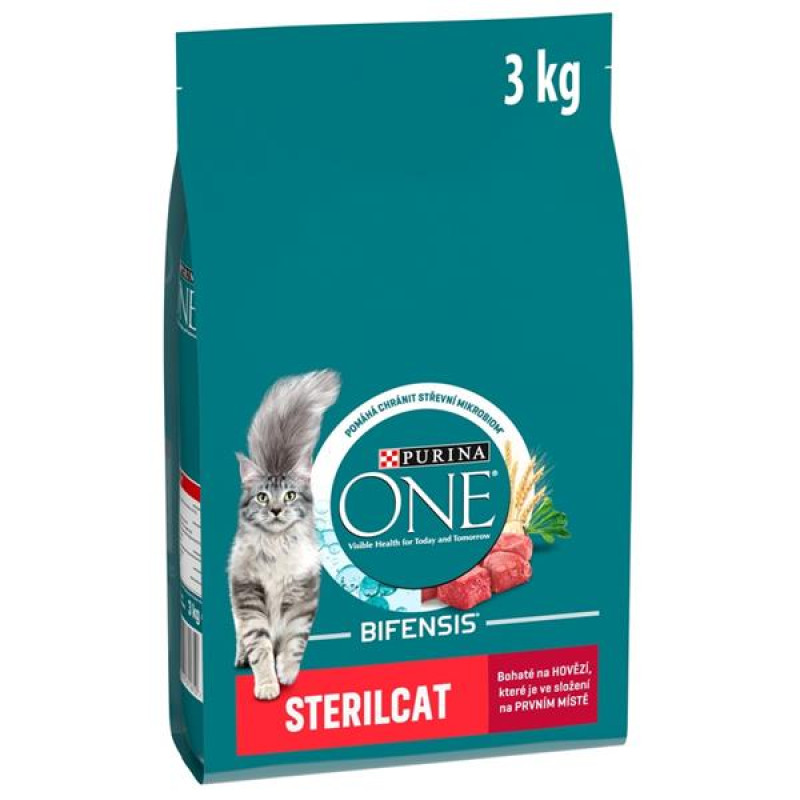 Purina ONE Bifensis Sterilcat s hovězím a pšenicí 3 kg