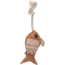 Hračka kůže+provaz Swa ryba 36cm Flamingo