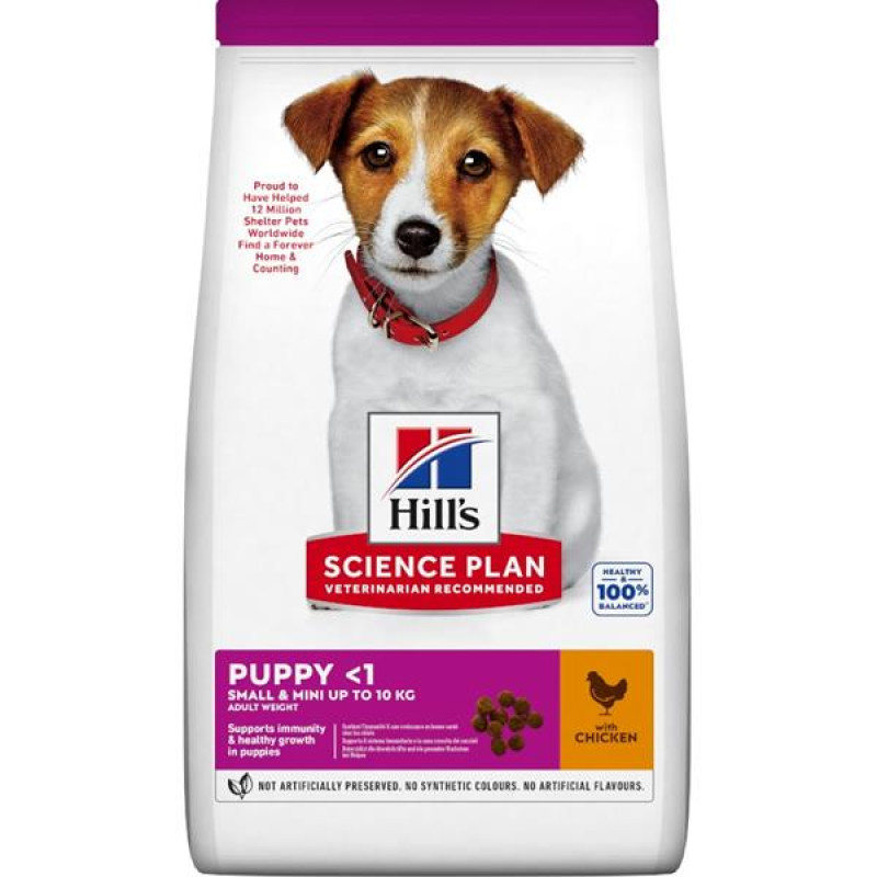 Hill's Science Plan Canine Puppy Small & Mini Chicken 1,5 kg