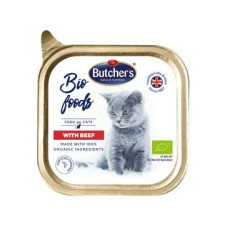 Butcher's Cat Bio Foods s hovězím vanička 85g