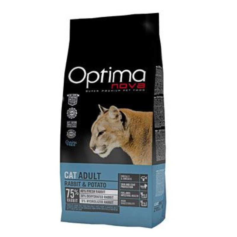 Optima Nova Cat GF Adult Rabbit&Potato 8kg
