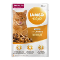 Iams Cat Senior Delights kapsa Chicken in gravy 85g